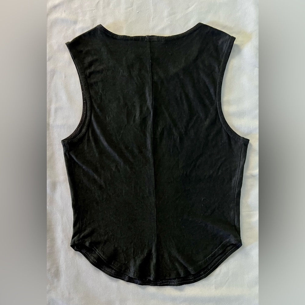 NWOT Lip Service Black Mesh Gun Tank - Picture 2 of 4